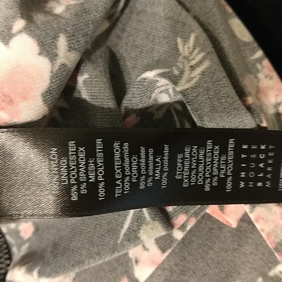 Tiered top in a floral pattern, sheer mesh at top. - Picture 6 of 9